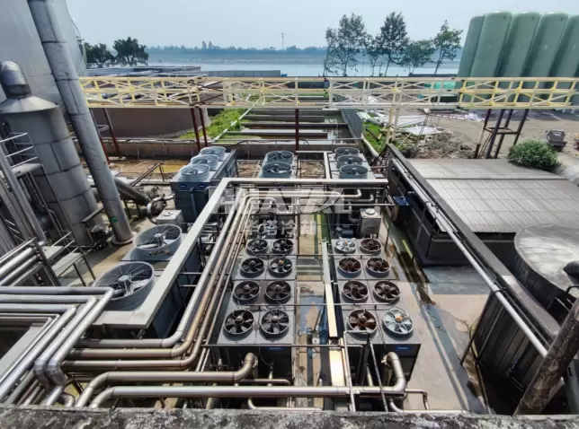 制醋厂使用闭式冷却塔系统